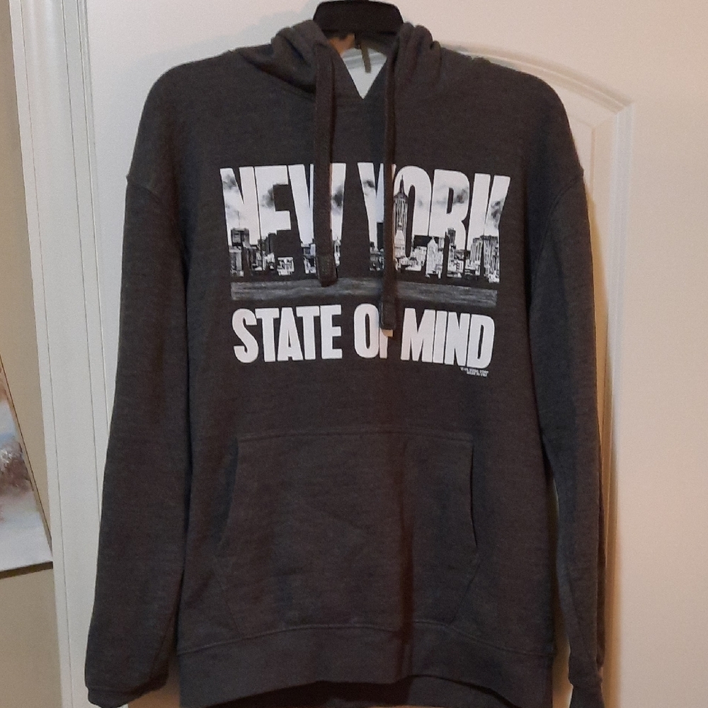 Moda New York State Of Mind Grey Hoodie